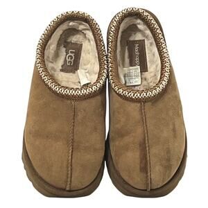Ugg Madhappy Tasman Chestnut Suede Hard Bottom Slip On Slipper Reg Size 7